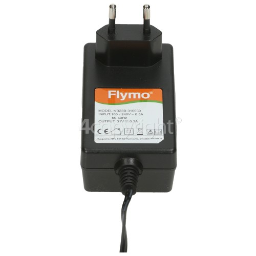 Flymo EasiCut 500 Cordless 24V EU/SA Battery Charger Input 100v To 240v Output Max 31v 0.3A