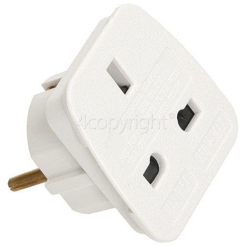 Wellco European Travel Plug Adaptor (13amp Plug Adaptor)