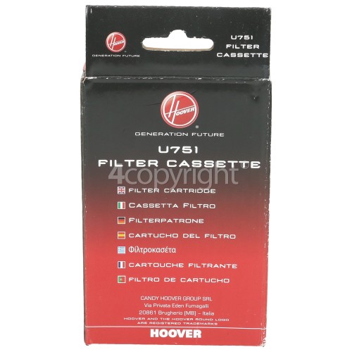 Hoover CAN1700R 011 Hard Water Filter Cassette U751