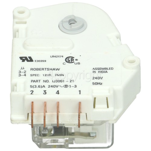 Fridge Freezer Defrost Timer : Robertshaw IJ3001-21 12HR