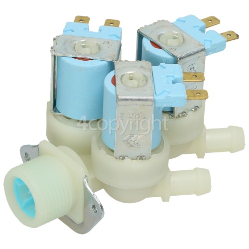 Beko Triple Water Solenoid Inlet Valve : 180Deg. / Tag Fit