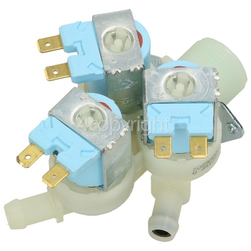 Akai Triple Water Solenoid Inlet Valve : 180Deg. / Tag Fit