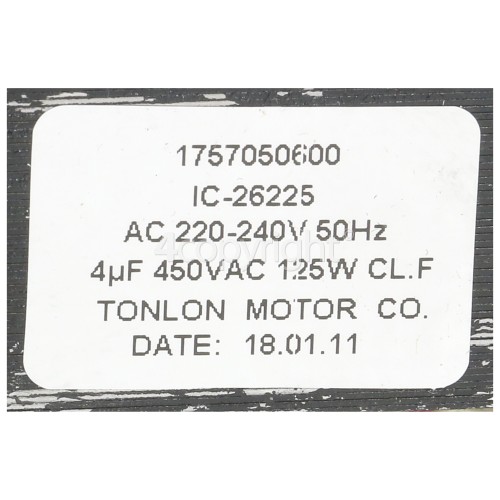 Maytag Wash Pump Motor : TONLON (1757050600)