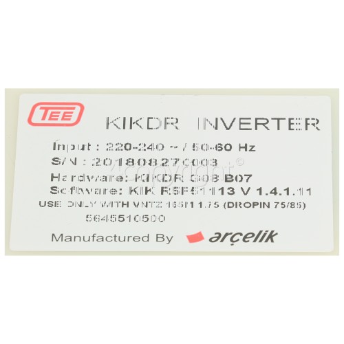 Blomberg Refrigerator Inverter Assembly Kikdr S N 201808270003 Www Blombergparts Co Uk