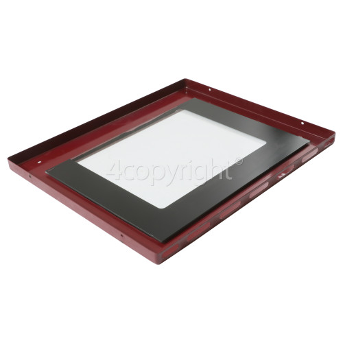 Rangemaster 91780 PROFESSIONAL PLUS 110 IND. BLACK Right Oven Outer Door - Red