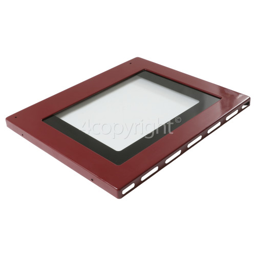 Rangemaster 91780 PROFESSIONAL PLUS 110 IND. BLACK Right Oven Outer Door - Red