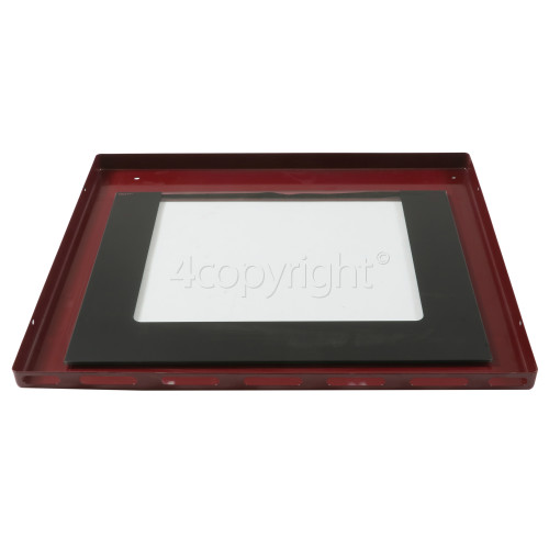 Rangemaster 91780 PROFESSIONAL PLUS 110 IND. BLACK Right Oven Outer Door - Red