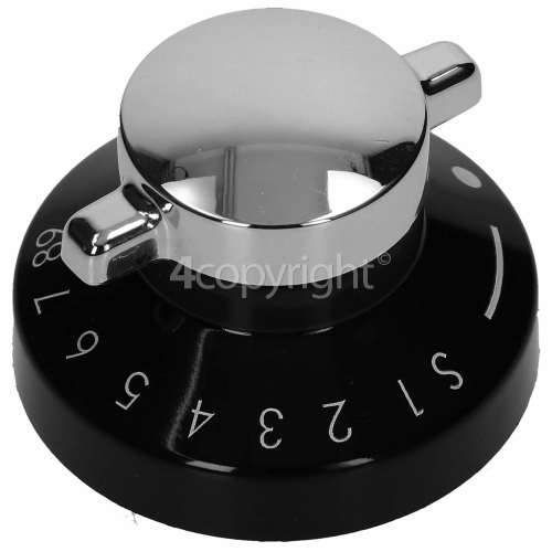 New World 444440036 Oven Control Knob - Black/Silver