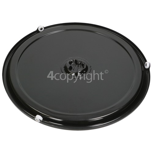 Bosch HBC84H501B/01 Enamel Turntable Plate : 360mm Diameter : Metal Tray With Wheels