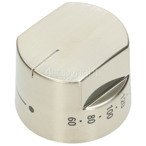 Oven Thermostat Control Knob - Stainless Steel