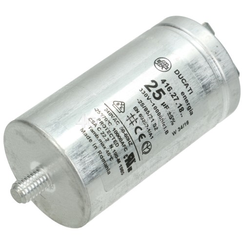 Ariston Motor Capacitor : 25uf 2tag