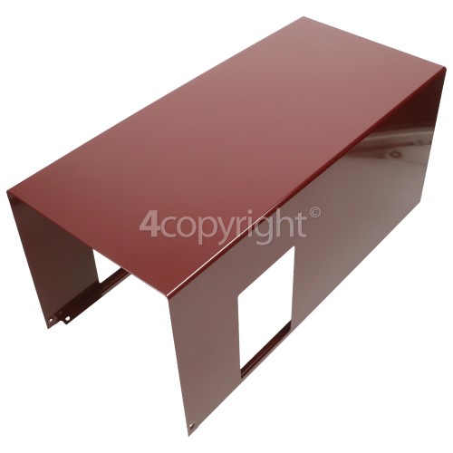Rangemaster 9561 Hood 110 Cranberry Chrome Lower Chimney Cranberry