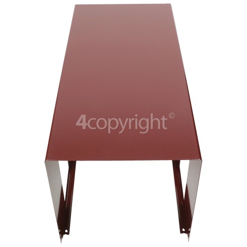 Rangemaster 9561 Hood 110 Cranberry Chrome Lower Chimney Cranberry