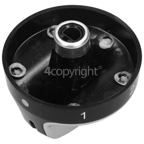 Stoves Hob Control Knob - Black / Chrome