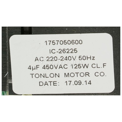 Maytag Recirculation Pump Motor : TONLON 175050600 IC-26225