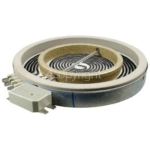 Belling Large Ceramic Hob Hotplate Element : Eika 2012343812 1700W/700W