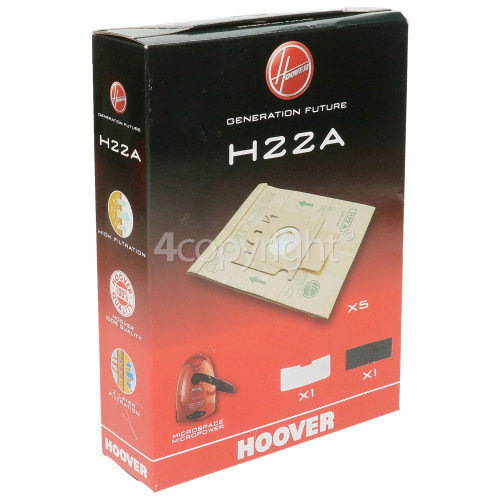 Hoover H22A Paper Bags (Pack Of 5)