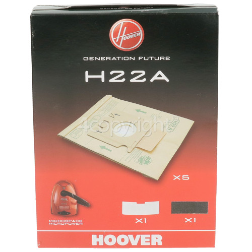 Hoover H22A Paper Bags (Pack Of 5)