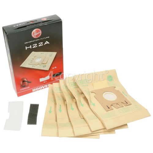Hoover H22A Paper Bags (Pack Of 5)