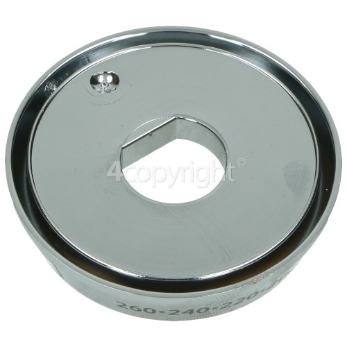 Stoves Top Oven/Grill Control Knob Bezel Chrome stovesspares.co.uk