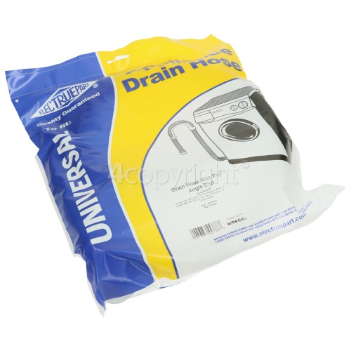 Indesit DV 620 BK UK 1.8Mtr. Drain Hose Straight 24MM With Right Angle End : 30MM Inside Diameters