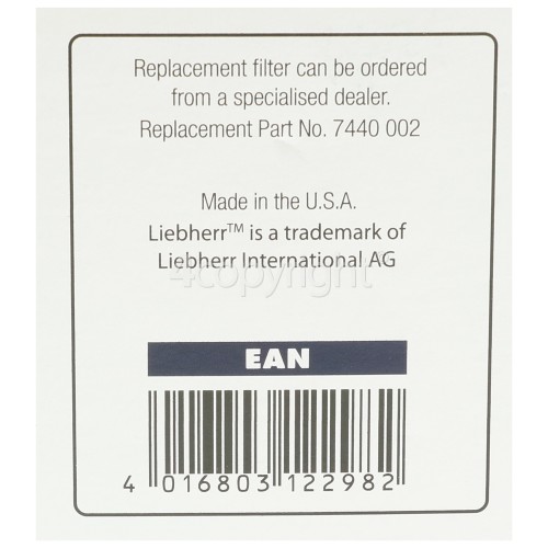 Liebherr Water Filter Cartridge