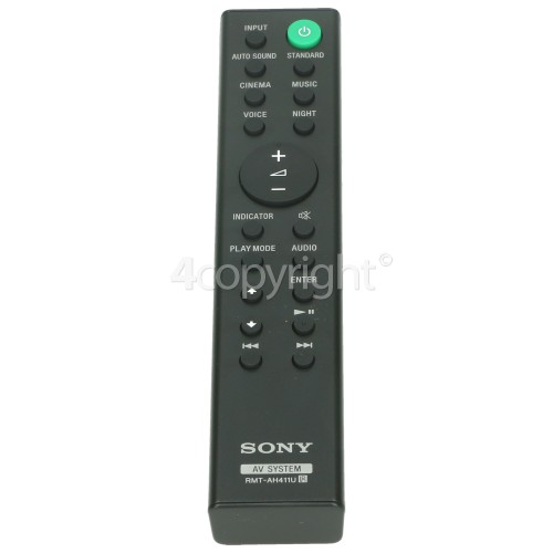 Sony RMTAH411U Remote Control