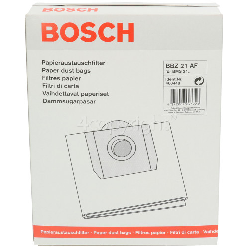 Bosch Type W Paper Dust Bags (Pack Of 4)