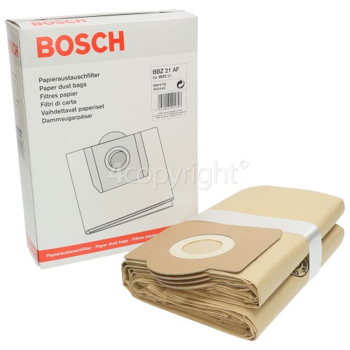 Bosch Type W Paper Dust Bags (Pack Of 4)