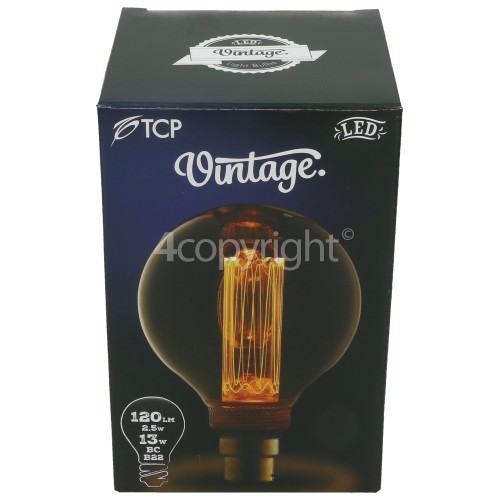 TCP BC/B22 LED Classic Etched G95 Vintage Lamp (Candlelight)