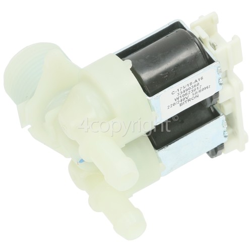 Maytag Cold Water Double Solenoid Inlet Valve : 180Deg. With 12 Bore Outlets