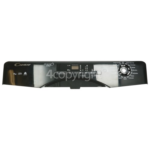 Hoover Control Panel Fascia Assembly - Black