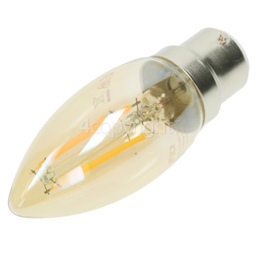 TCP BC/B22 LED 4w Filament Candle Vintage Lamp (Very Warm White)