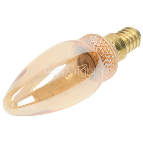 TCP SES/E14 LED Classic Etched Candle Vintage Lamp (Candlelight)