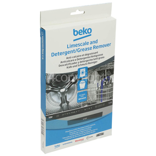 Beko Washing Machine / Dishwasher Limescale & Detergent Remover (Pack