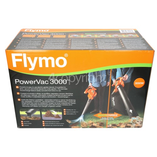 Flymo PowerVac 3000 Garden Blower Vacuum Official Flymo Shop