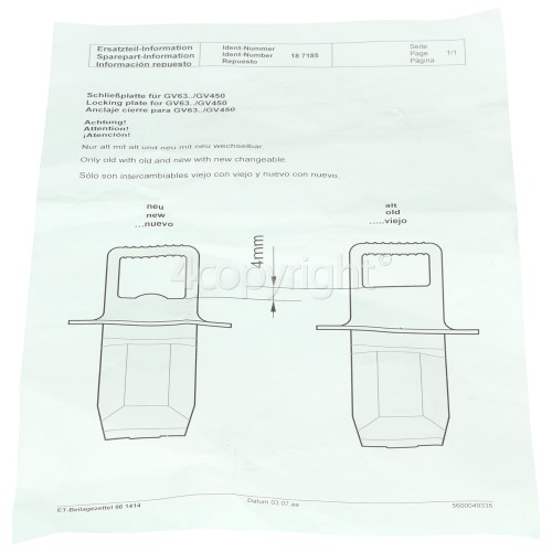 Bosch Door Catch