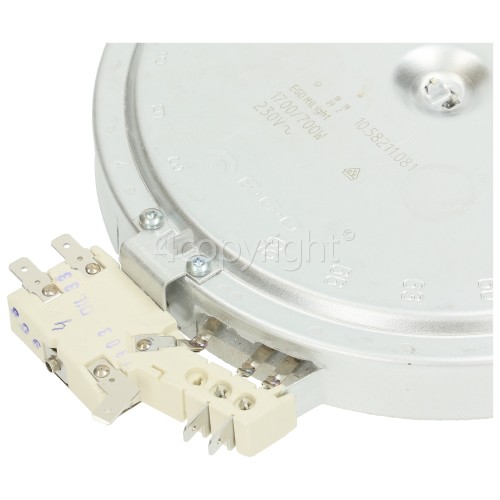 Electrolux Group Large Ceramic Dual Hotplate Element - 1700/700W EGO 10.58211.081 OR 10.58211.044