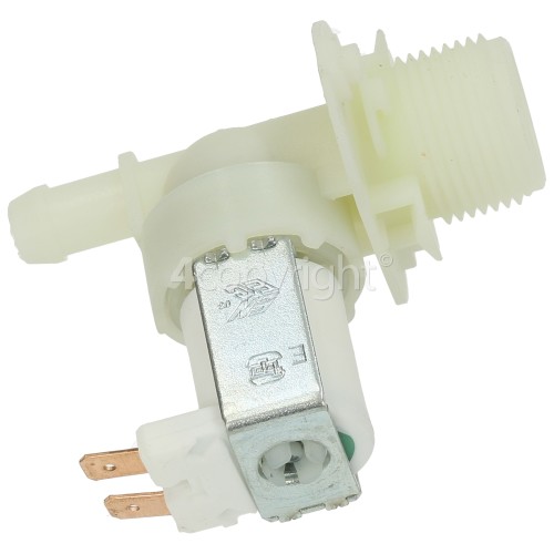 Zanussi Single Solenoid Inlet Valve ; 180DEG. 12 Bore Outlet