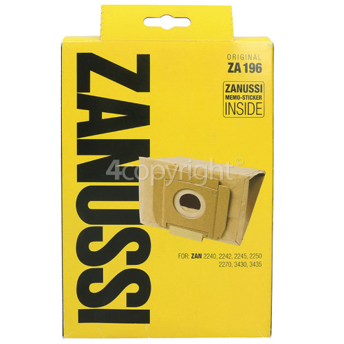 AEG 1MCF PAPER BAGS (PACK 5) ZANUSSI ZA196