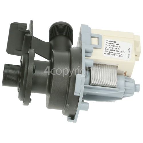 Aeg Drain Pump Assembly : Askoll Mod. 290655 Art. 646-221-75 30w