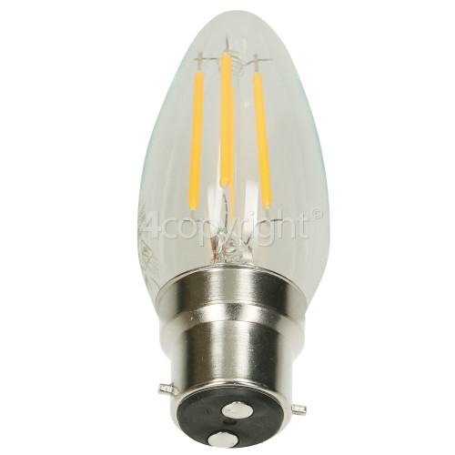 TCP 4W BC/B22 LED Filament Non-Dimmable Candle Lamp (Warm White) 40W Equivalent