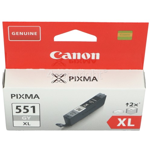 Canon Genuine CLI-551GYXL High Capacity Grey Ink Cartridge - 6447B001