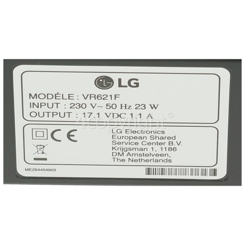 LG Robotic Vacuum Battery Charger www.4lg.co.uk