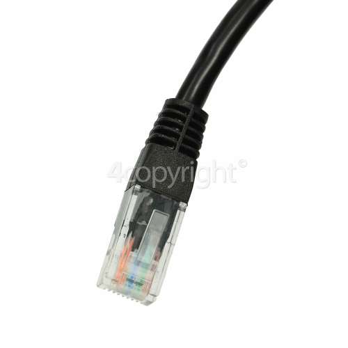 CAT6 RJ45 Patch Lead: Black: 30m