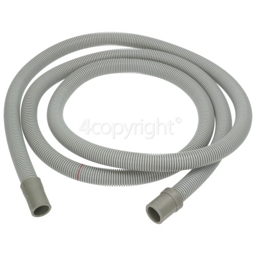 Beko WM6112W Drain Hose Straight bekospares.co.uk