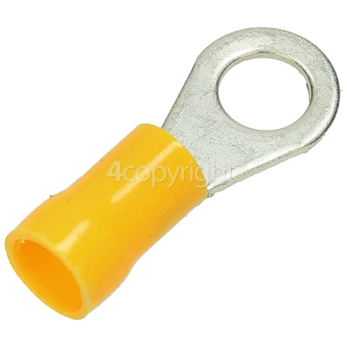 6mm Yellow Hole Ring Terminal - Pack Of 100