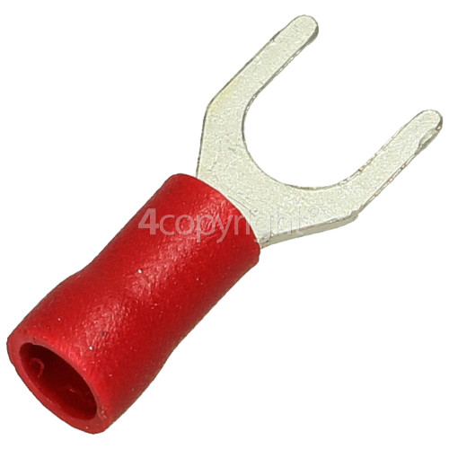 5mm Red Narrow Fork Terminal - Pack Of 100