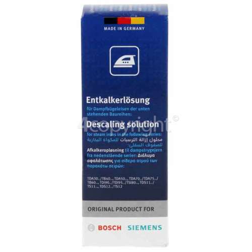 Bosch Iron & Steam Station Descaling Solution (Pack Of 4)