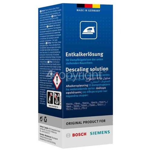 Bosch TDA1060GB/02 Iron & Steam Station Descaling Solution (Pack Of 4)